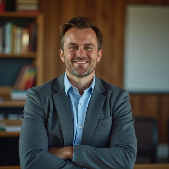 Foto del Head Teacher británico de Academia Británica de México