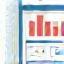 Ícono de informes y reportes KPI
