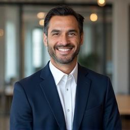 Gerente de empresa mejorando comunicación interna